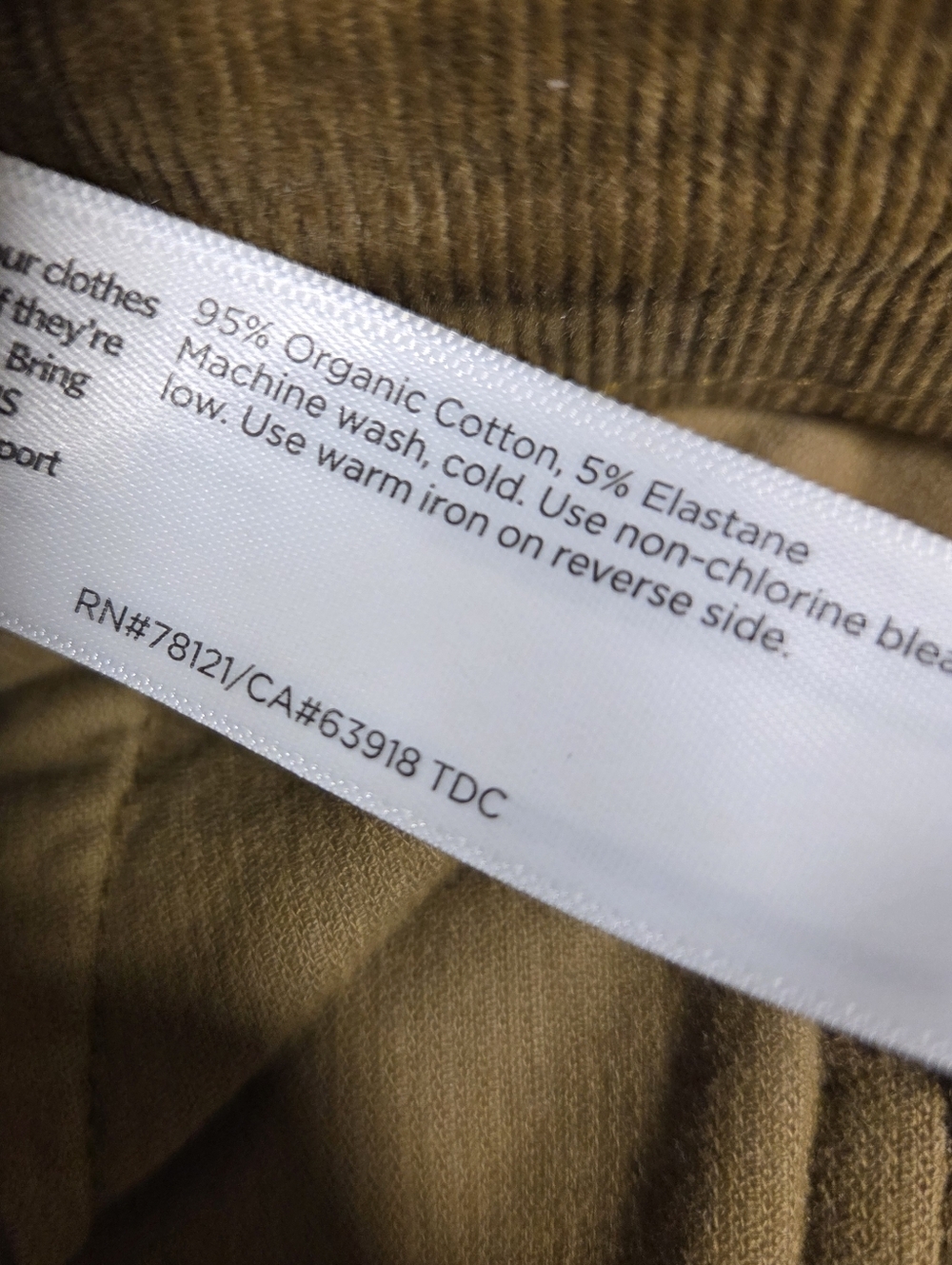 Eileen Fisher Organic Cotton Stretch Corduroy Wide Leg Pants Women's Small - Picture 9 of 10